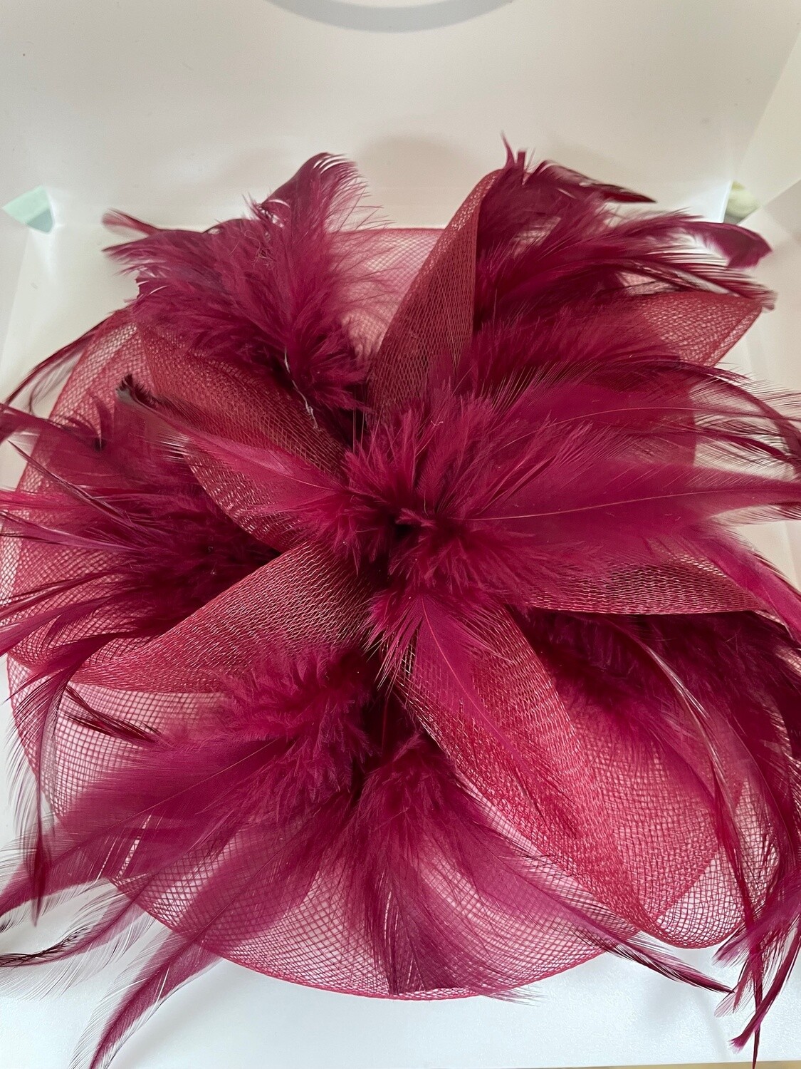 Burgundy Headpiece