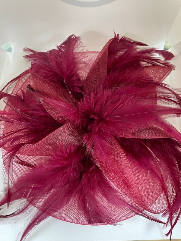 Burgundy Headpiece
