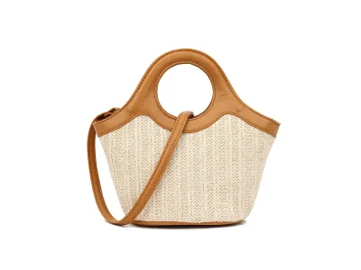 Brown Straw handbag
