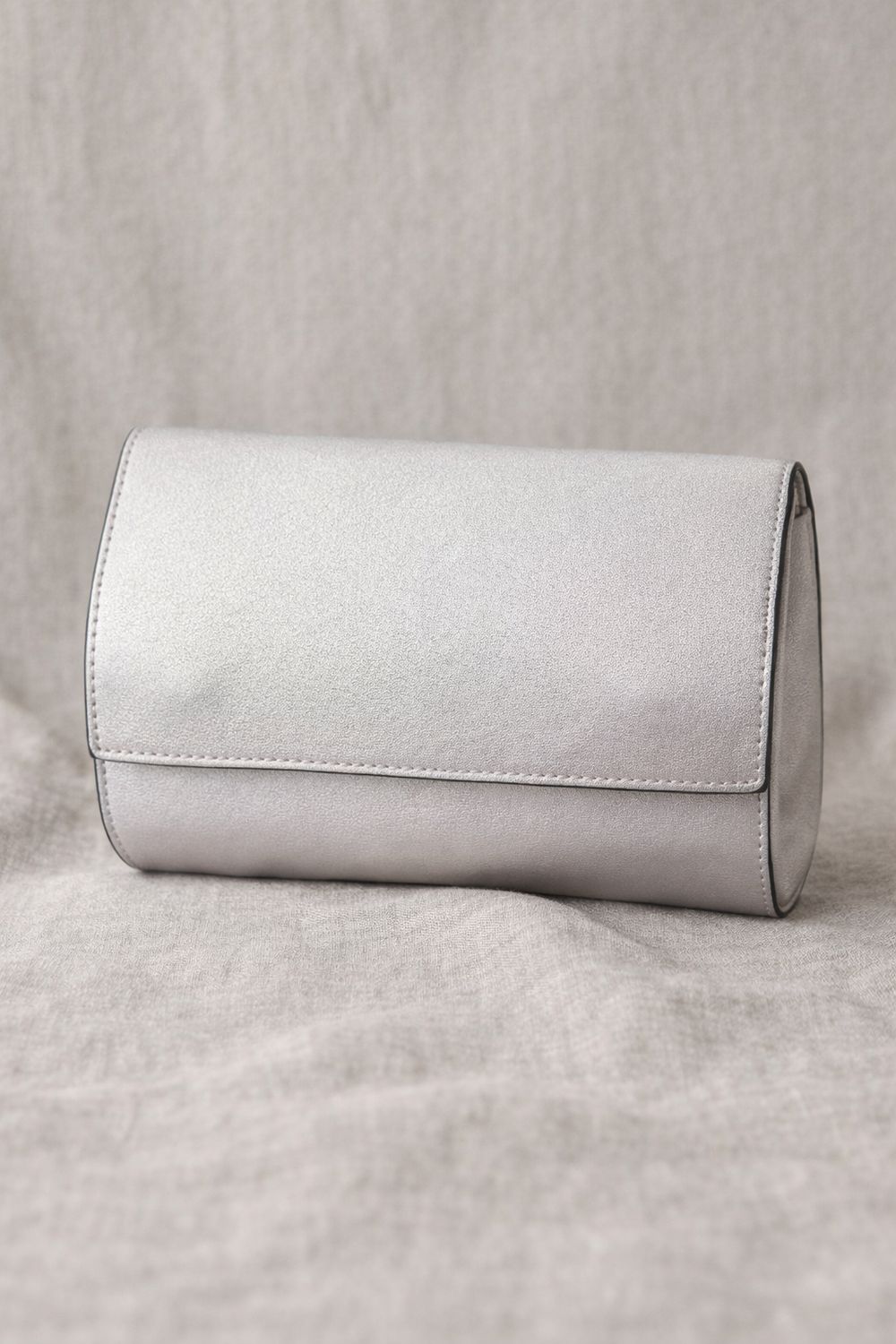 Silver "Luna" Clutch