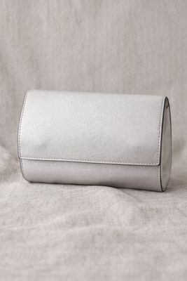 Silver "Luna" Clutch