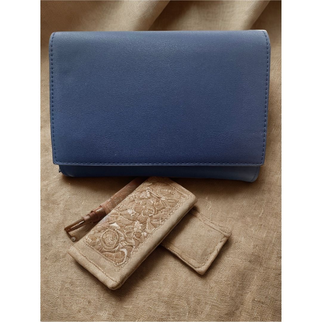 Navy Blue Luna Clutch Bag