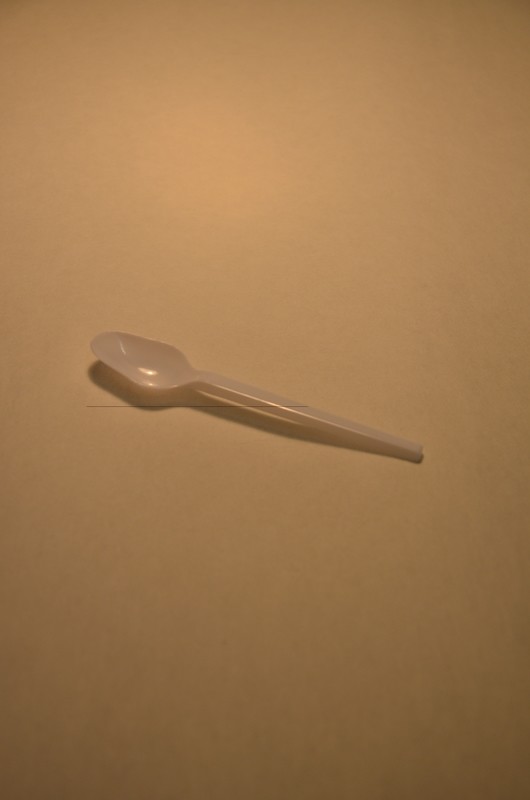 Kaffeelöffeli 12.5 cm weiss, 100er Pack