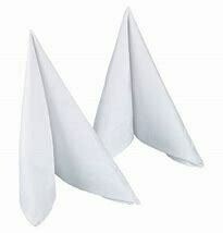 Serviette Stoff weiss