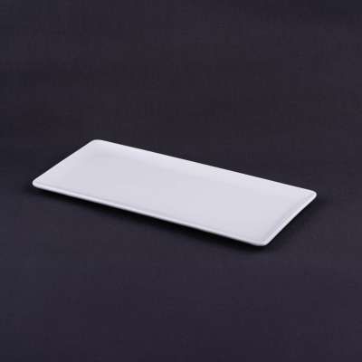 Teller rechteckig weiss 29 cm x 13 cm