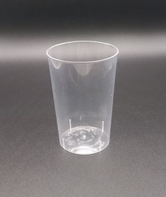 Trinkbecher 1 dl glasklar splitterfrei, 40er Stange