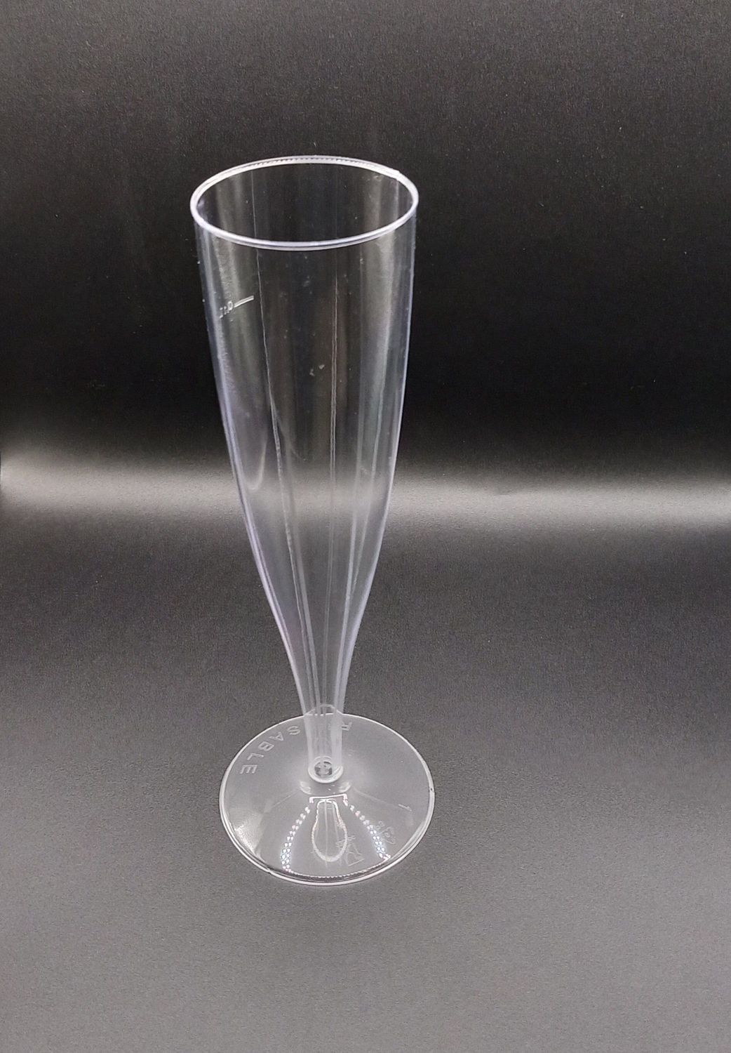 Champagnerkelch 1 dl, 1-teilig PS, 10er Stange