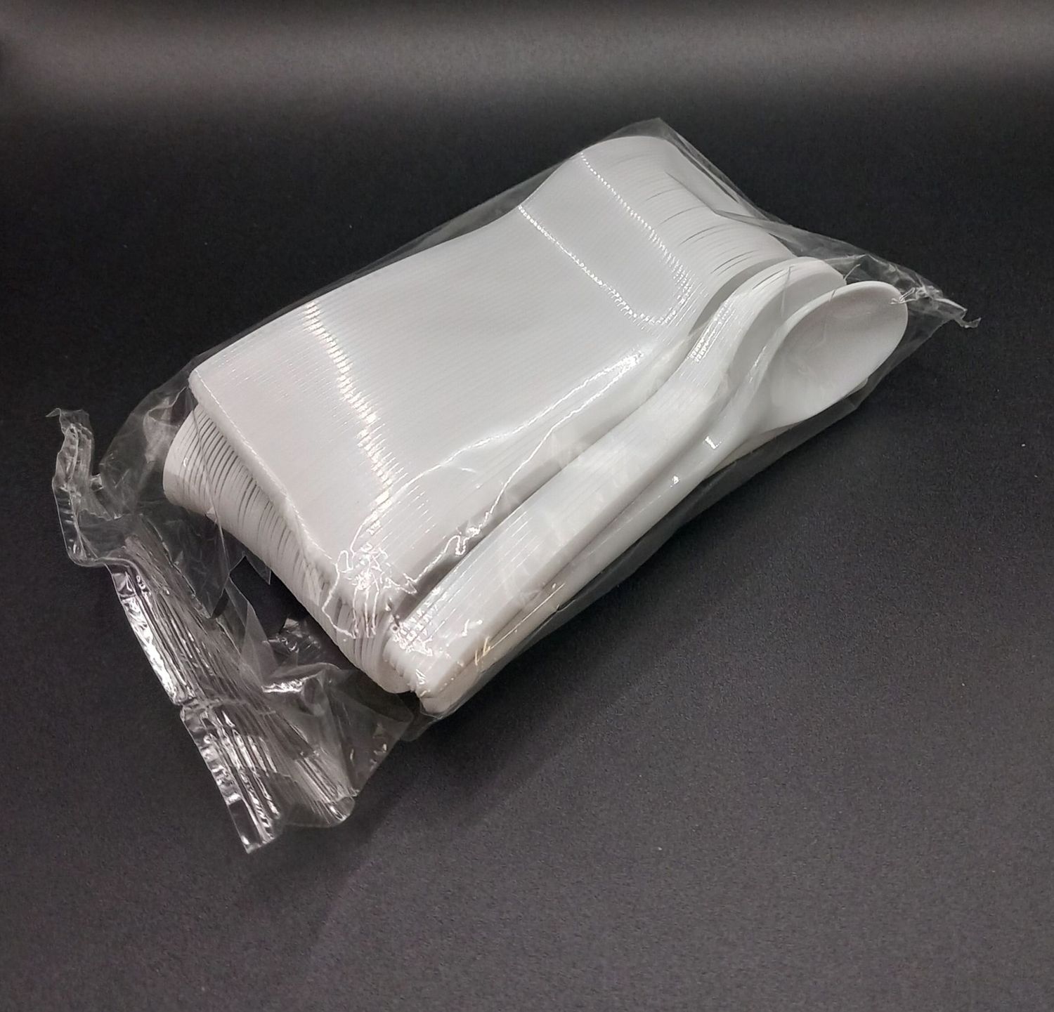 Kaffeelöffeli 12.5 cm weiss, 100er Pack