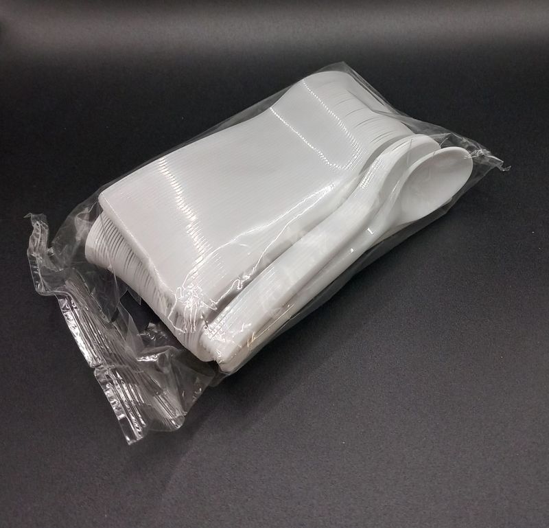 Kaffeelöffeli 12.5 cm weiss, 100er Pack