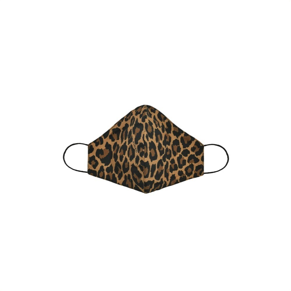 PINKO - Mascherina sagomata leopardata - Mult. Beige