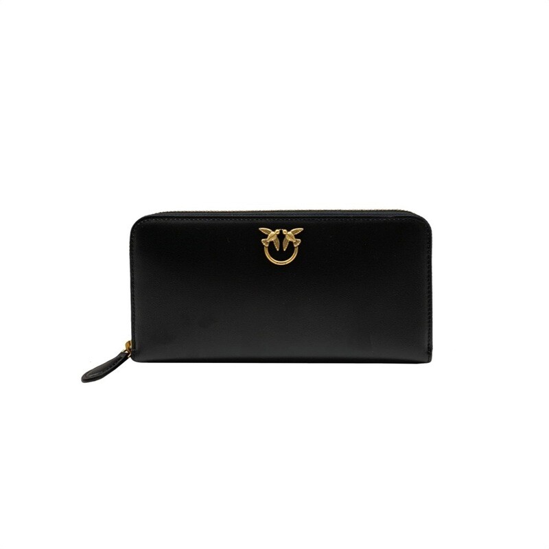 PINKO - Ryder Wallet Zip Around - Black/Oro