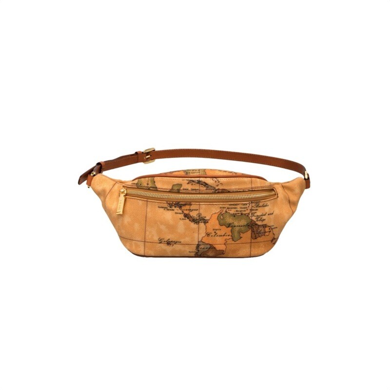 ALVIERO MARTINI - Geo Classic marsupio con fibbia logata - Natural