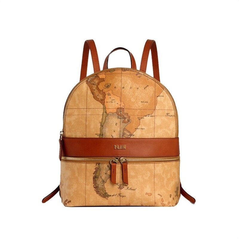 ALVIERO MARTINI - Geo Classic Zaino medio con logo 1° Classe - Natural