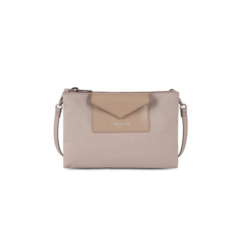 LANCASTER - Smart KBA Crossbody due zip - Galet LANCASTER - Smart KBA Crossbody due zip - Galet