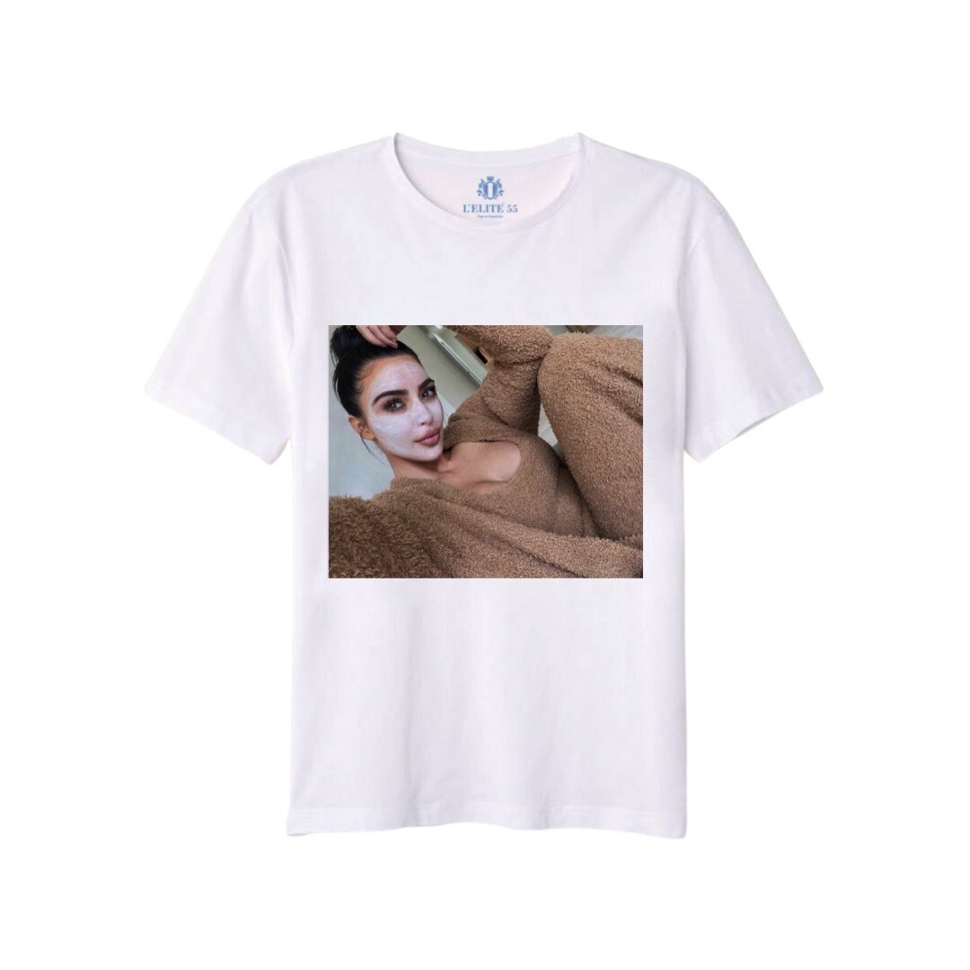 L'ELITÉ 55 - T-shirt stampa Kim - Bianco