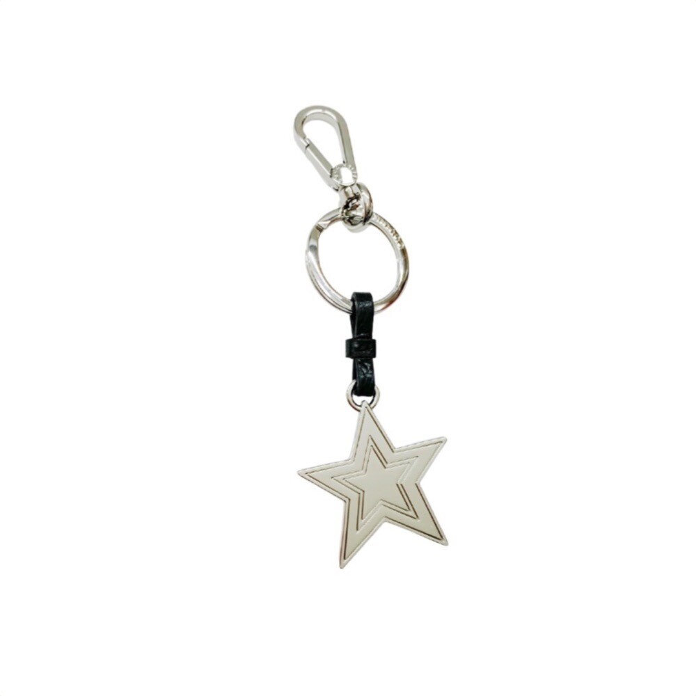 COCCINELLE - Stella Portachiavi/Charm Basic Metal Nickel - Noir