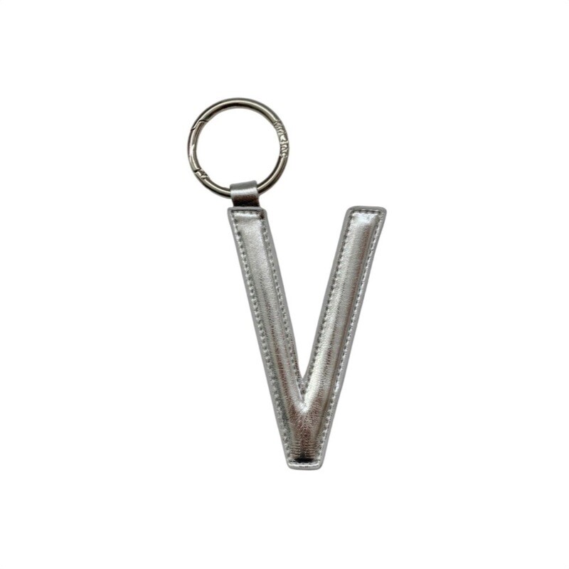 MIA BAG - Portachiavi Lettera "V" - Argento