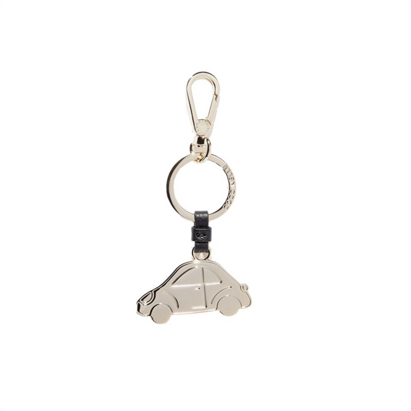 COCCINELLE - Macchina Portachiavi/Charm Basic Metal Nickel - Noir