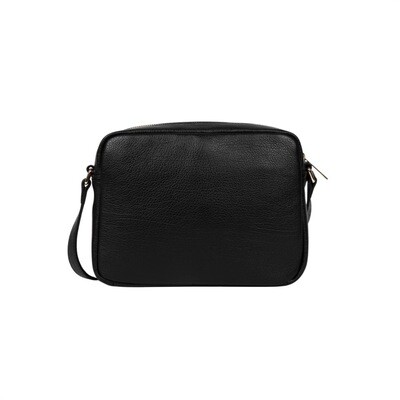 LANCASTER - Dune Medium tracolla due zip - Noir