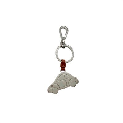 COCCINELLE - Macchina Portachiavi/Charm Basic Metal Nickel - Cinnamon