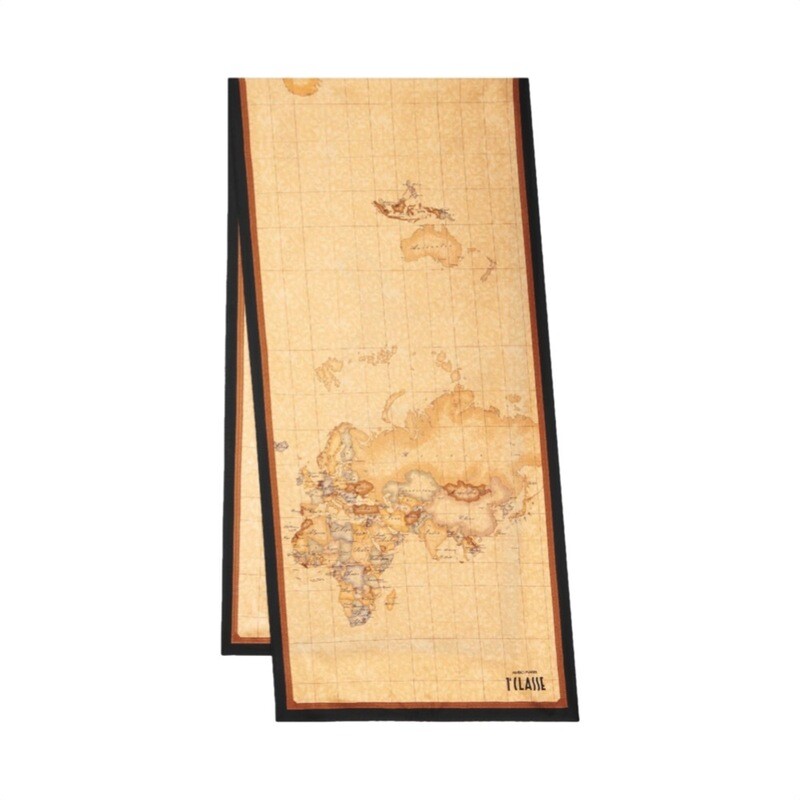 ALVIERO MARTINI - Sciarpina Geo 45x180 - Nero