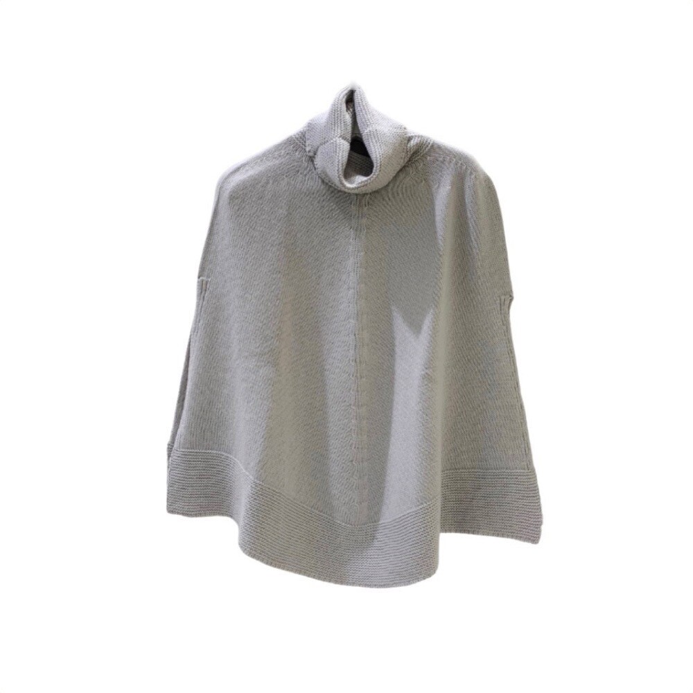 RIVIERA CASHMERE - Poncho collo alto - Piuma