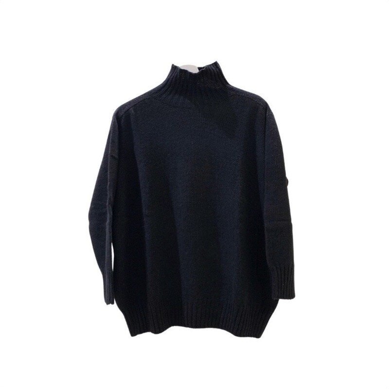 RIVIERA CASHMERE - Lupetto Over - Nero