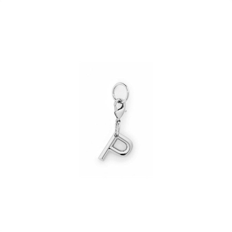 LANCEL - Charm Lettera &quot;P&quot; - Shiny Nickel