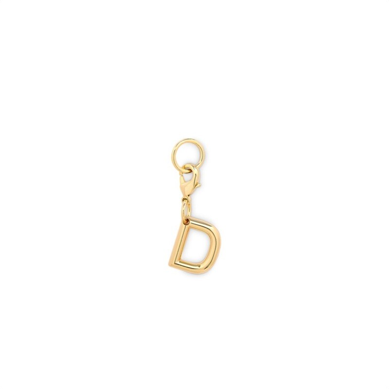 LANCEL - Charm Lettera &quot;D&quot; - Shiny Light Gold