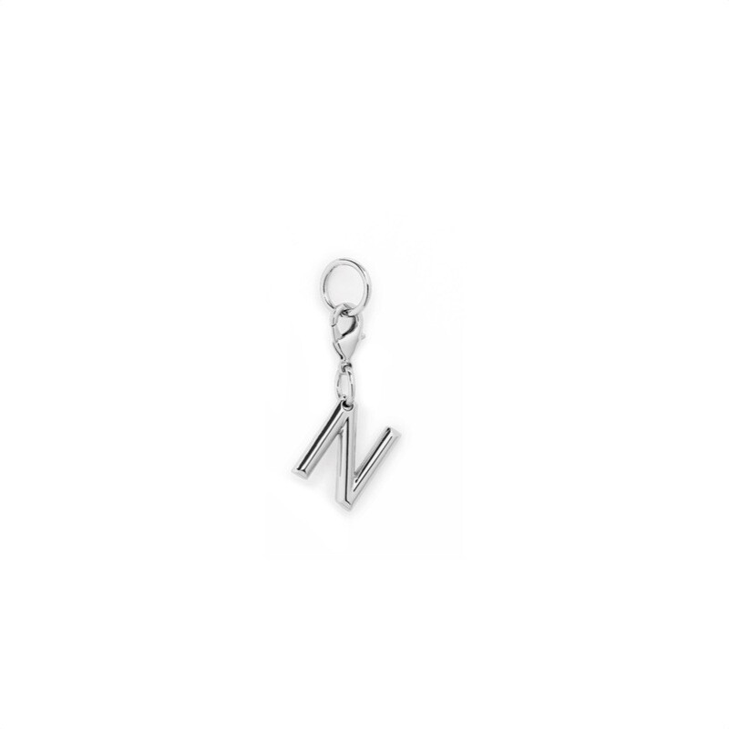 LANCEL - Charm Lettera &quot;N&quot; - Shiny Nickel