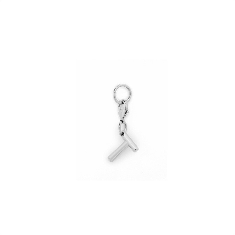 LANCEL - Charm Lettera &quot;T&quot; - Shiny Nickel