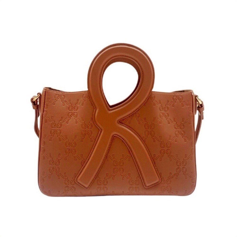 ROBERTA DI CAMERINO - R Handle Shopping M con tracolla - Tobacco