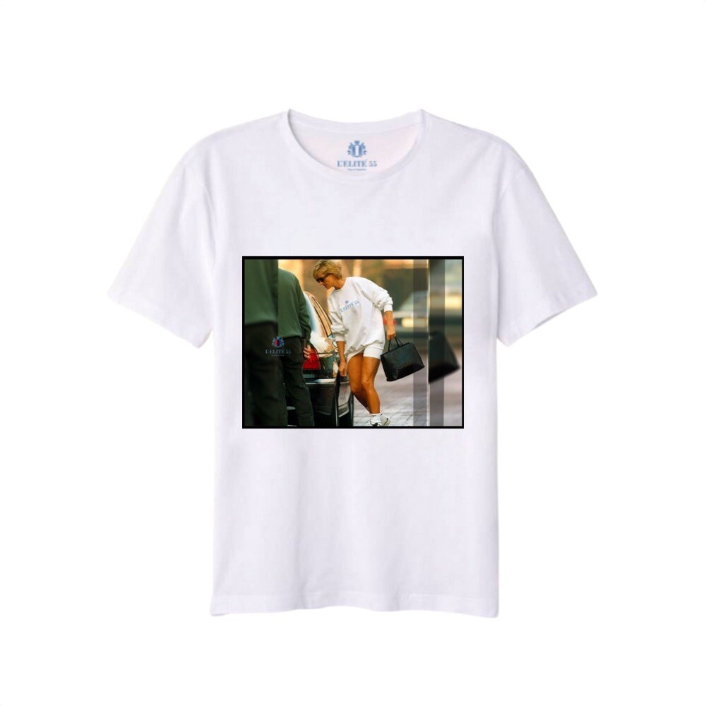 L'ELITÉ 55 - T-shirt stampa Lady - Bianco