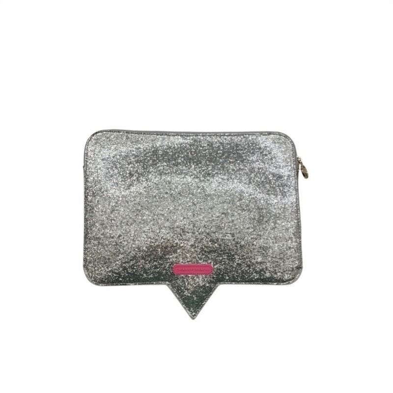 CHIARA FERRAGNI - Eyelike Busta grande piatta glitter - Argento