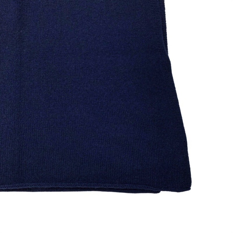 RIVIERA CASHMERE - Sciarpa Maglia Rasata - Notturno