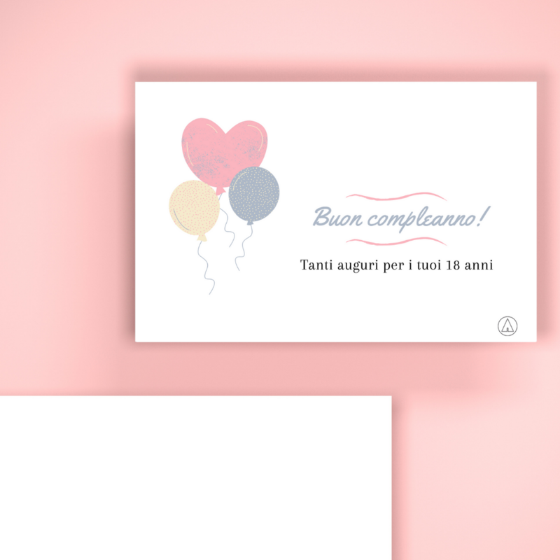 BIGLIETTO REGALO - Compleanno Diciottesimo