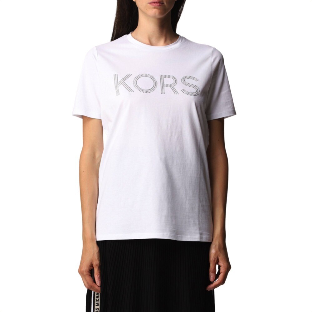 MICHAEL KORS - T-shirt con logo - White
