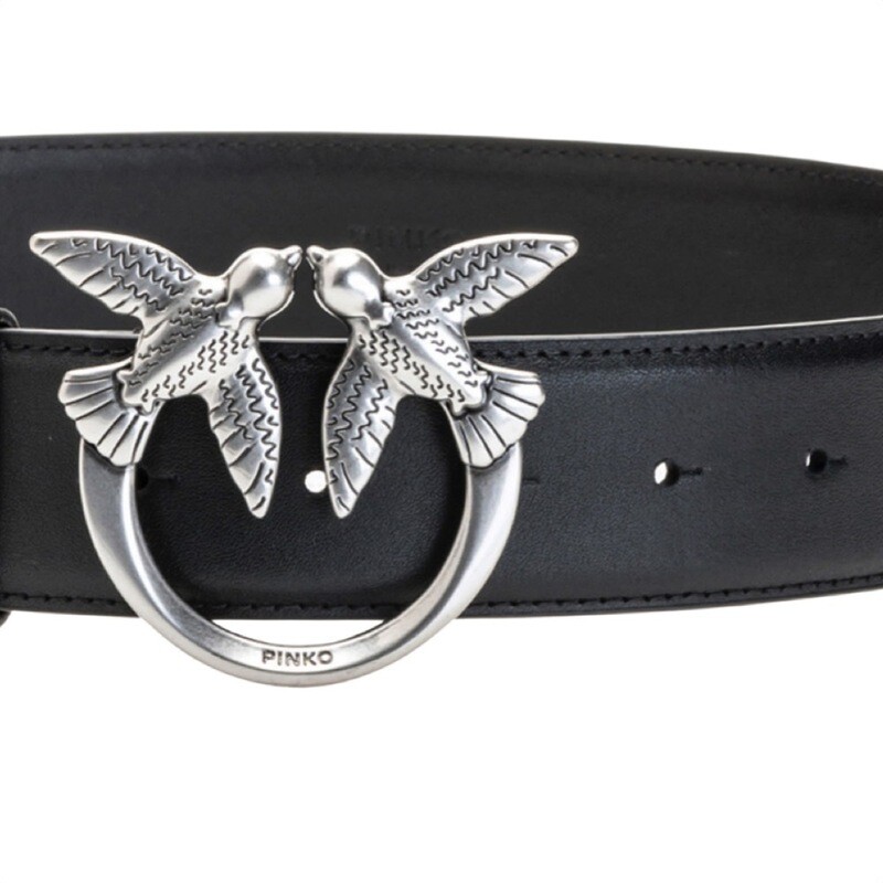 PINKO - Love Berry Simply [4 cm] - Black/Silver