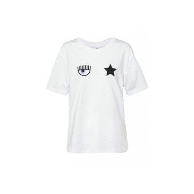 CHIARA FERRAGNI - Eye Star t-shirt over - White