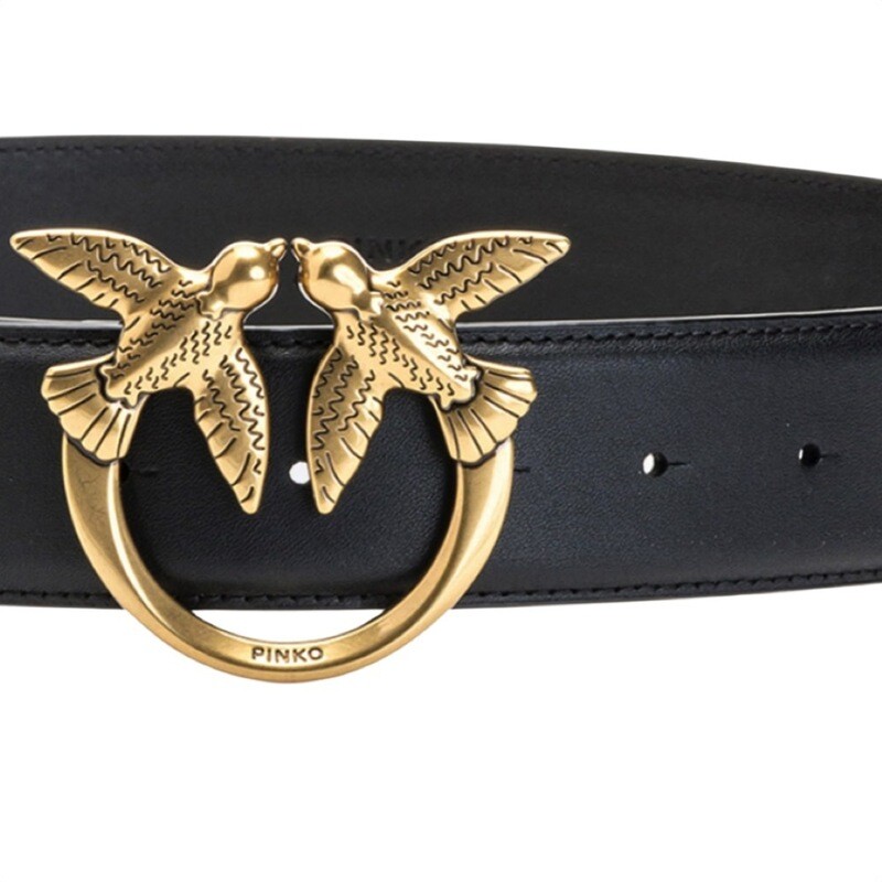 PINKO - Love Berry Simply [4 cm] - Black/Gold