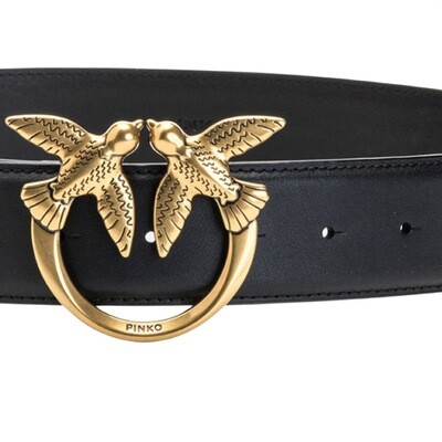 PINKO - Love Berry Simply [4 cm] - Black/Gold