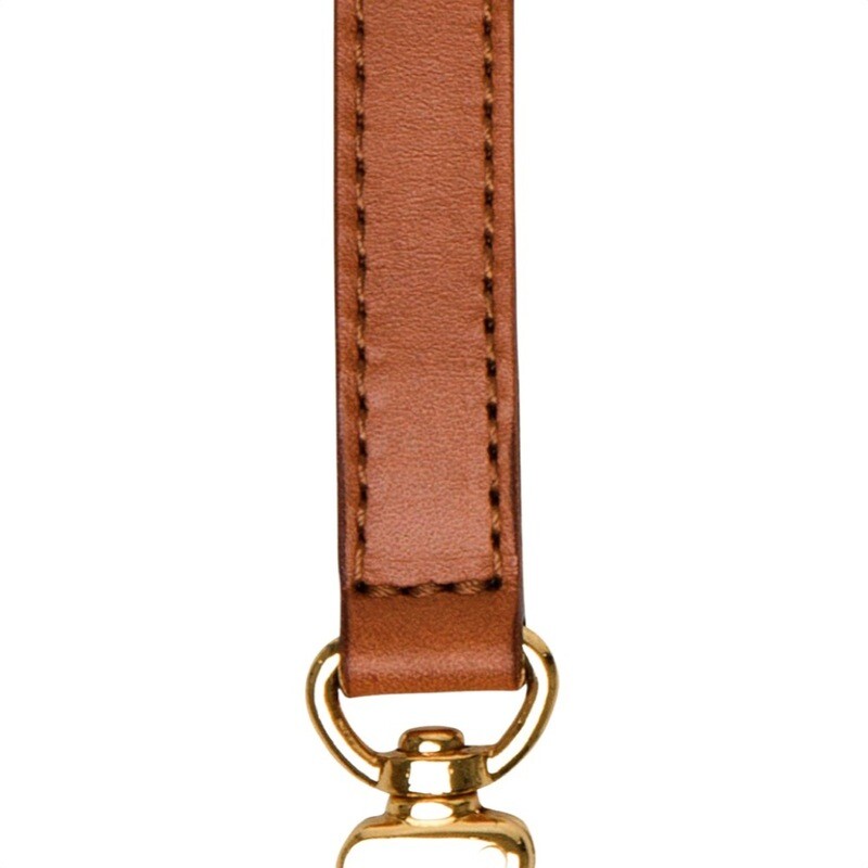 ALVIERO MARTINI - Tracolla regolabile in pelle color cuoio - Cuoio