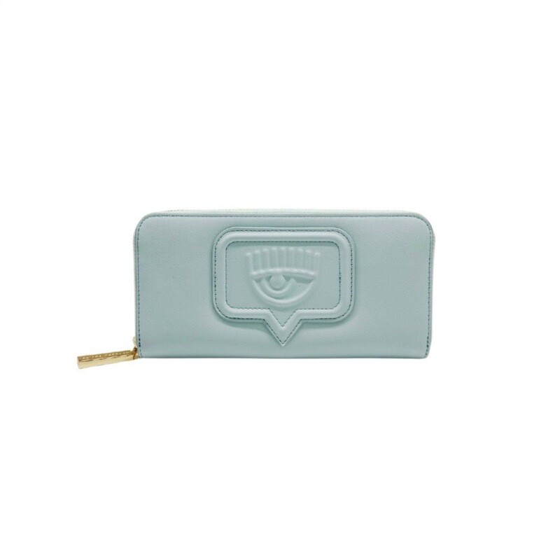 CHIARA FERRAGNI - Eyelike Portafoglio zip around - Baby Blue