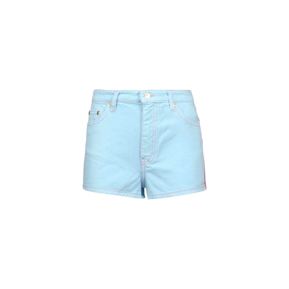 CHIARA FERRAGNI - Logo Tape Shorts - Corydalis Blue