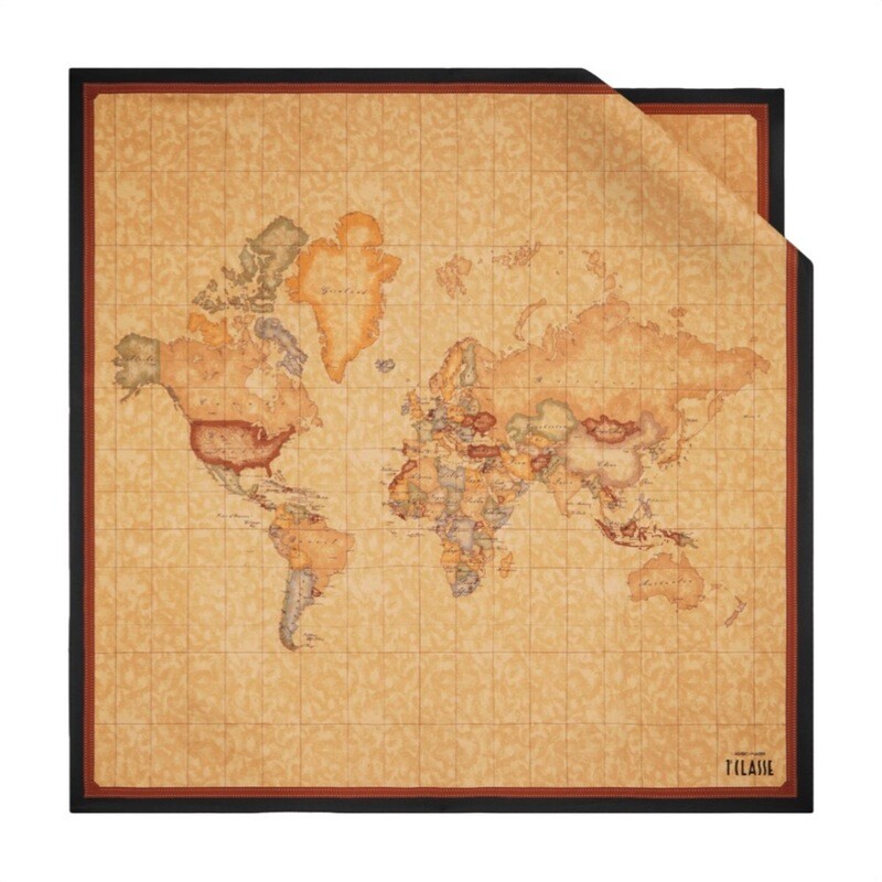 ALVIERO MARTINI - Foulard Geo Classic 90x90 - Nero