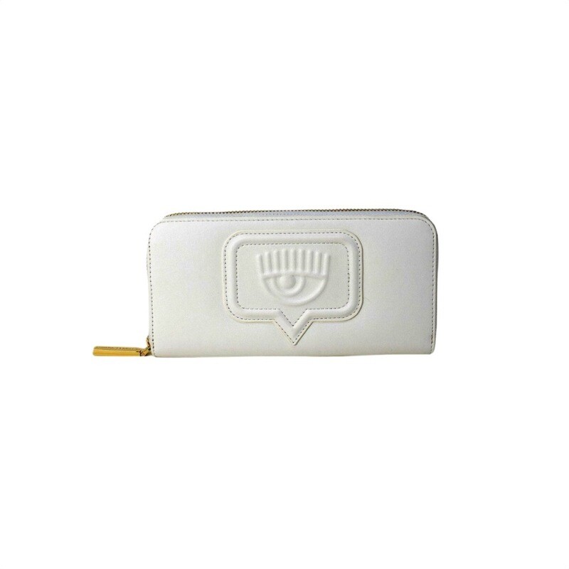 CHIARA FERRAGNI - Eyelike Portafoglio zip around - White