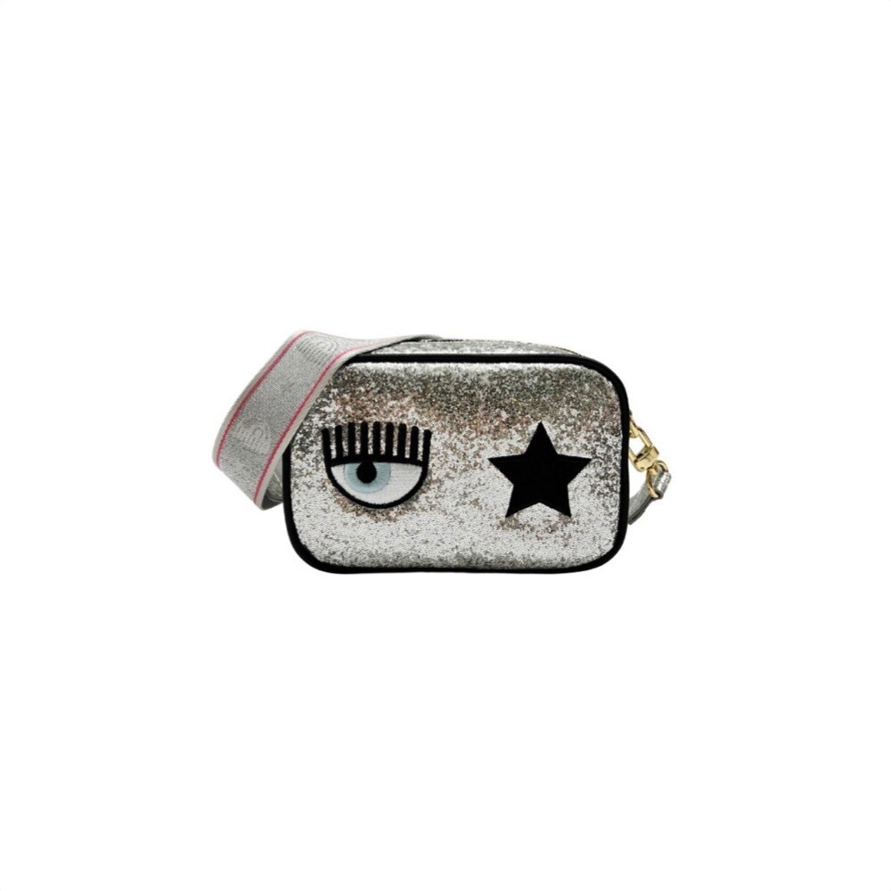 CHIARA FERRAGNI - Eye Star Logo Camera Bag - Argento