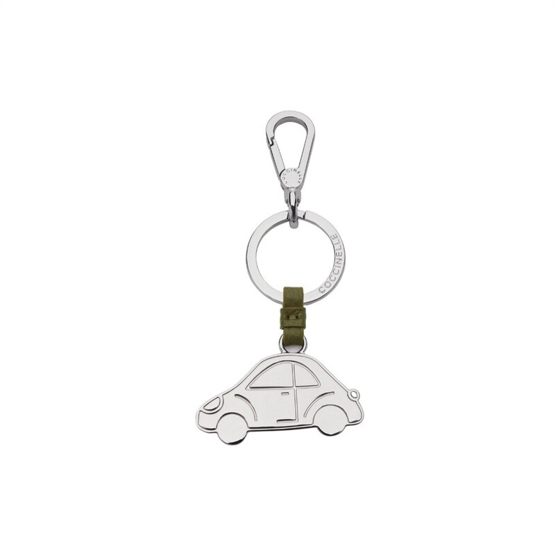 COCCINELLE - Macchina Portachiavi/Charm Basic Metal Nickel - Loden