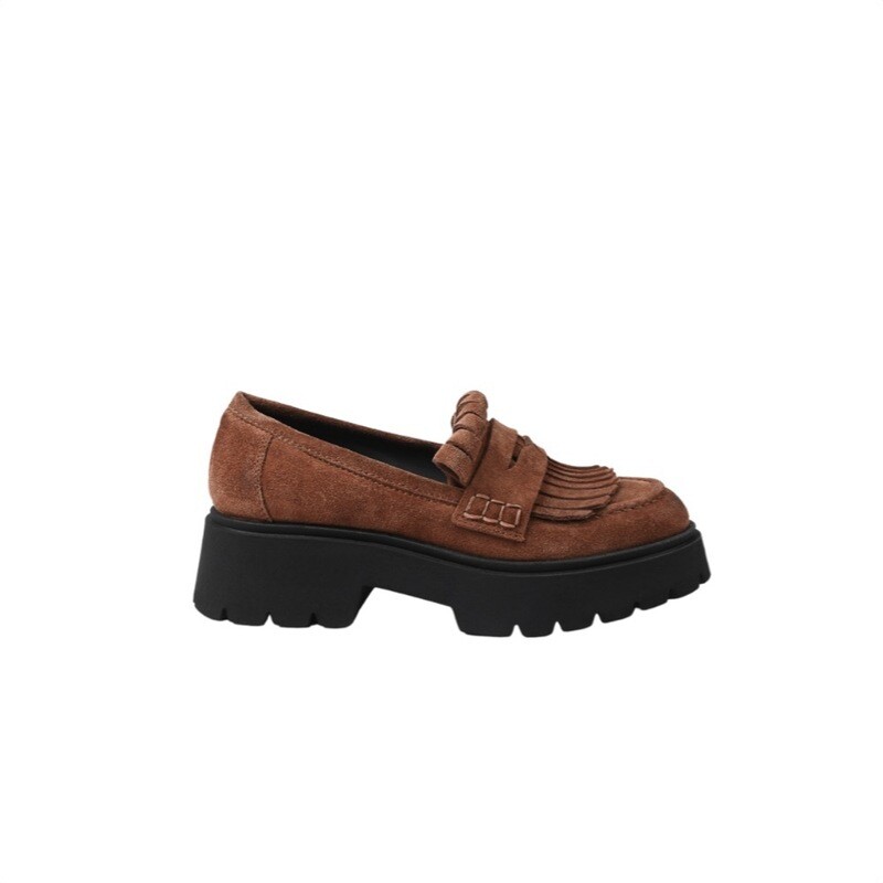 JANET&amp;JANET - Brianna Sienna Mocassino Suede - Bruciato
