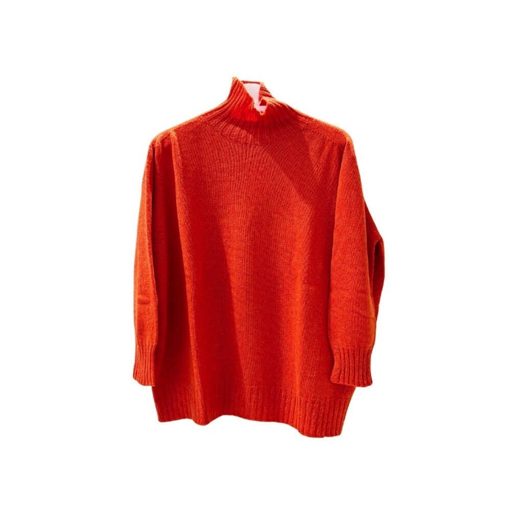 RIVIERA CASHMERE - Lupetto Over - Arancio